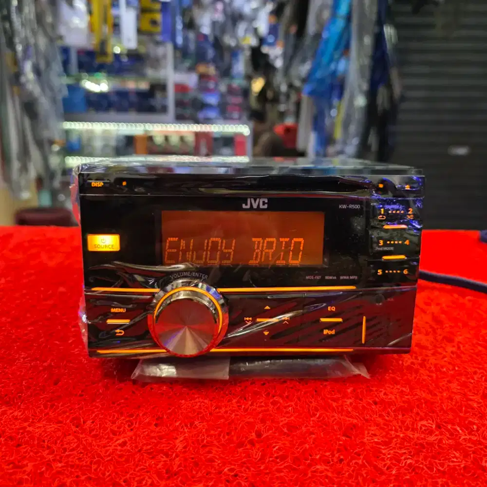 Head Unit JVC KW-R500H4 USB CD Aux Radio FM AM ex Honda Brio 2015