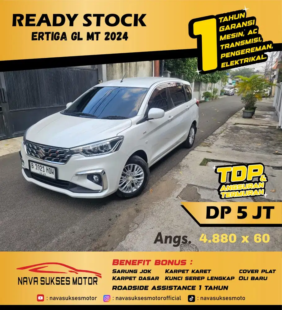 TDP 5 JUTA - ERTIGA GL MT 2024