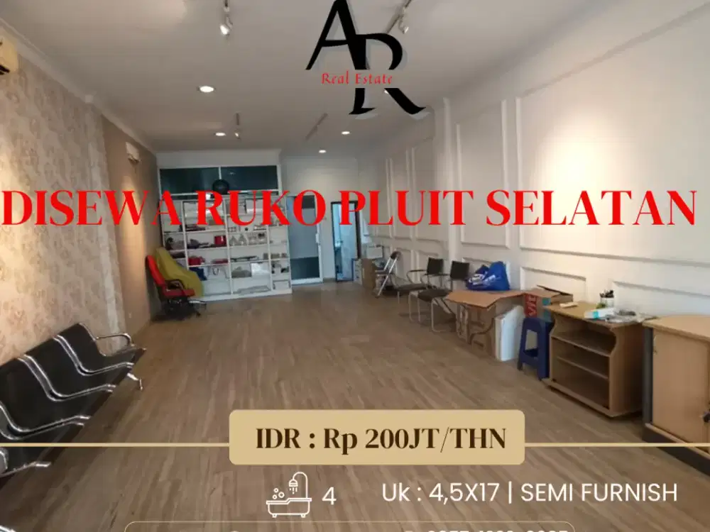 disewa cepat ruko pluit selatan rapih