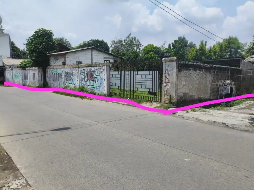 Dijual tanah murah 3jt(1.050m²)Pinggir jln Pekapuran cimanggis Depok