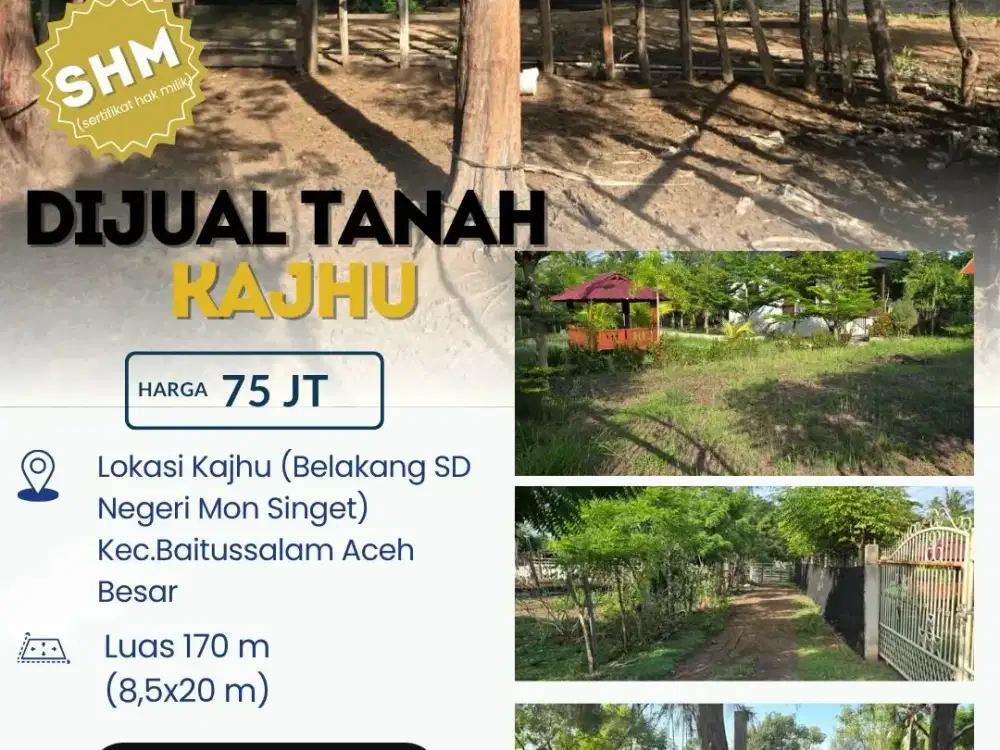 Tanah Strategis SHM di Kajhu, Belakang SD Negeri Mon Singet – Cocok untuk Hunian atau Investasi