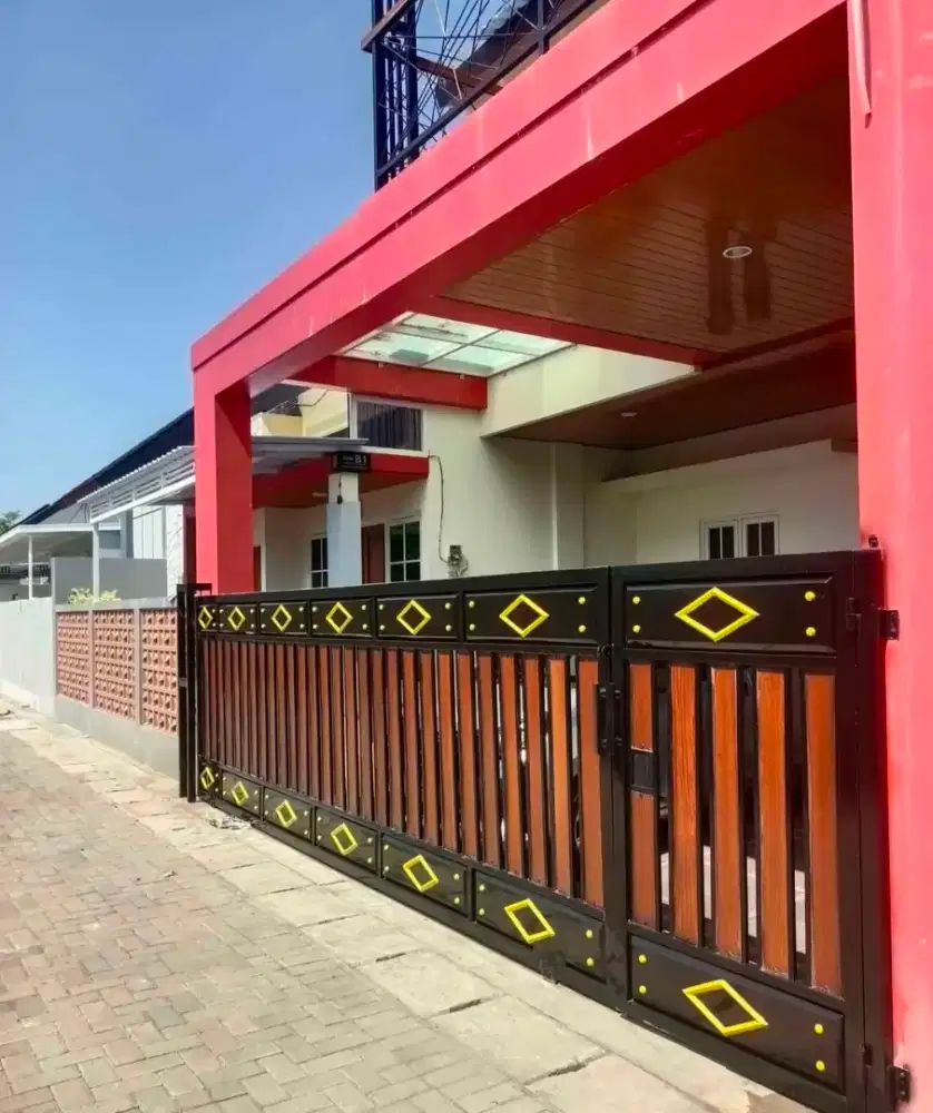 pagar woodplank mix plat