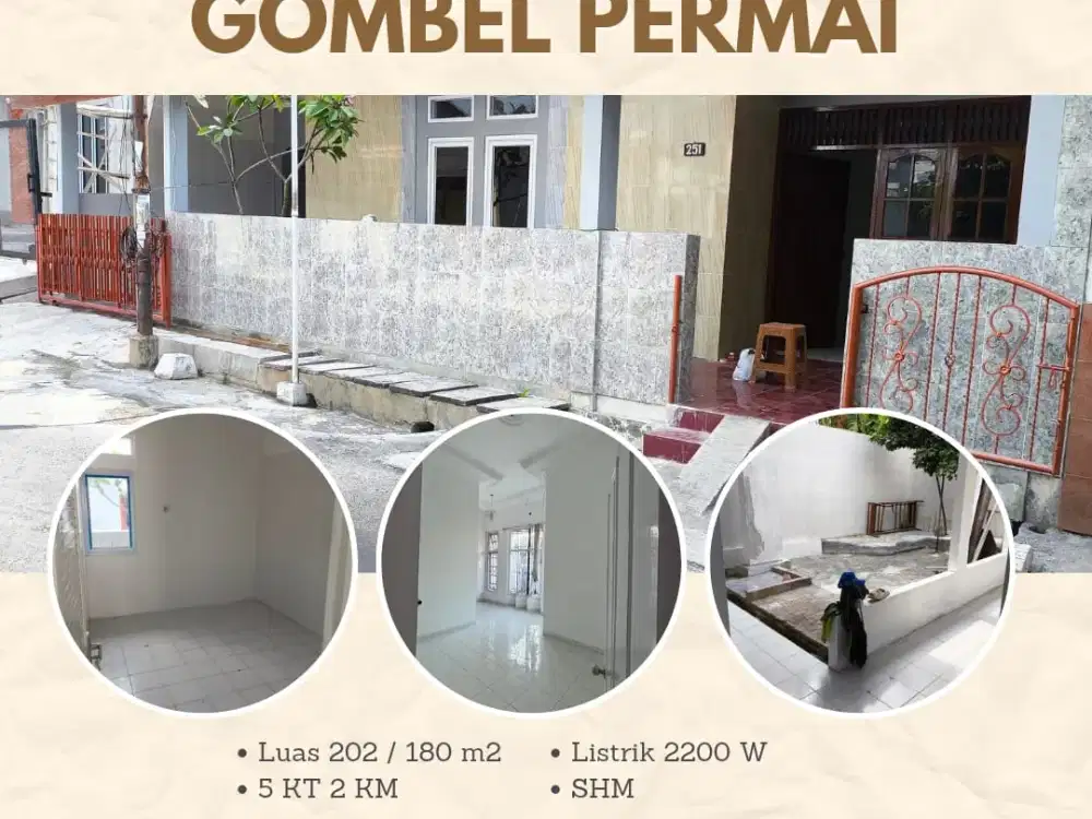 Rumah habis Renovasi Luas dan Adem Gombel Permai Tembalang Semarang