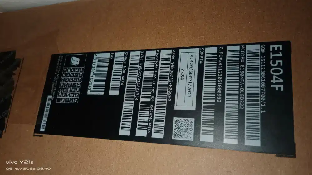 Dijual Laptop Asus Vivobook go 15 OLED