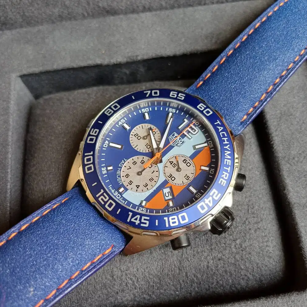 JAM TANGAN TAG HEUER FORMULA 1 GULF EDITION ORIGINAL, PRELOVED