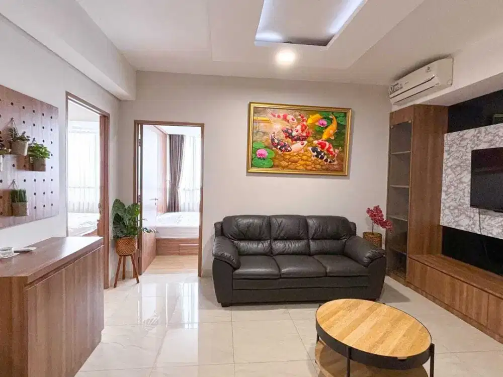 Full Furnish.Dijual apartemen Skandinavia, tipe 2BR lantai favorit