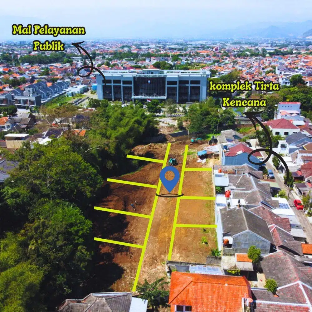 Tanah Strategis Nempel Jl Raya di aruman cibabat cimahi