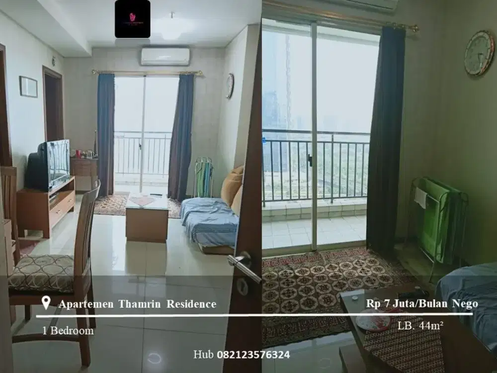 Disewakan Apartement Thamrin Residence 1BR high Floor FF
