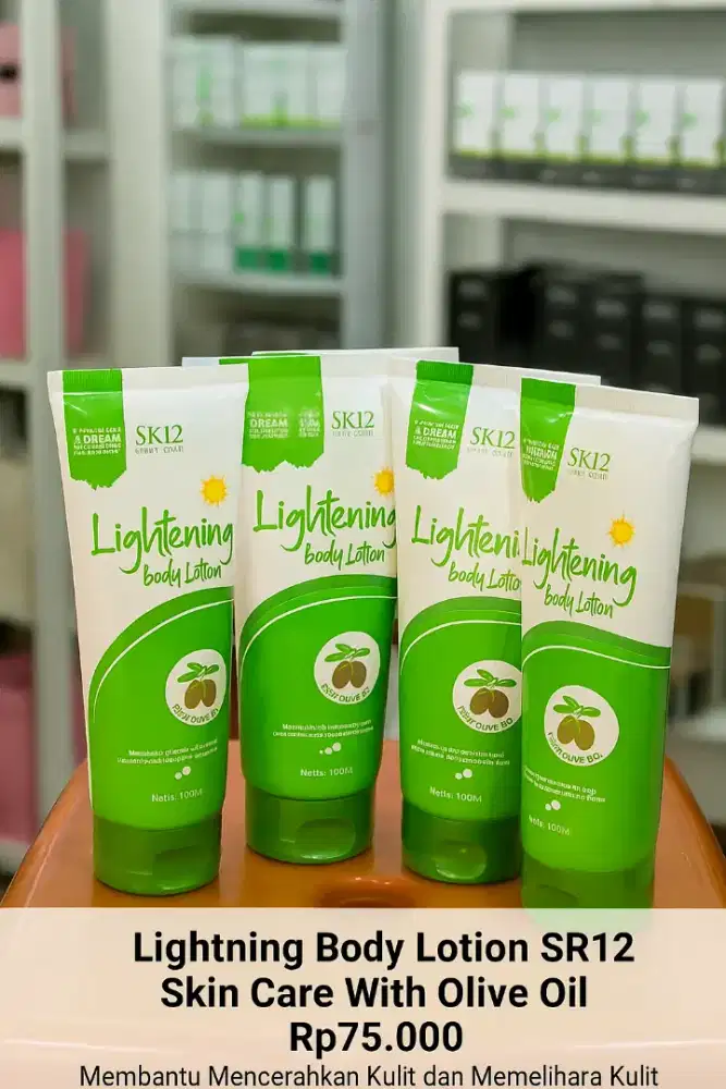 Lightning Body Lotion Skin Care Olive Oil Whitening Cream 100ml