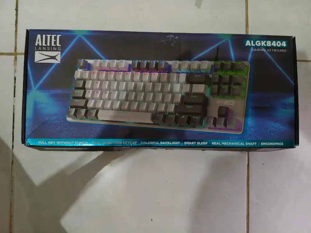 Keyboard Gaming Mechanical TKL Altec Lansing ALGK-8404 RGB - GreyWhite