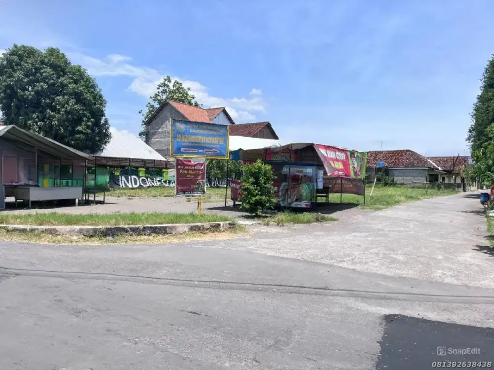 Dijual Tanah Berbah 1 Km Dari Jl. Raya Wonosari Jogja, SHM Siap Bangun, Akses Jalan Mobil Lancar
