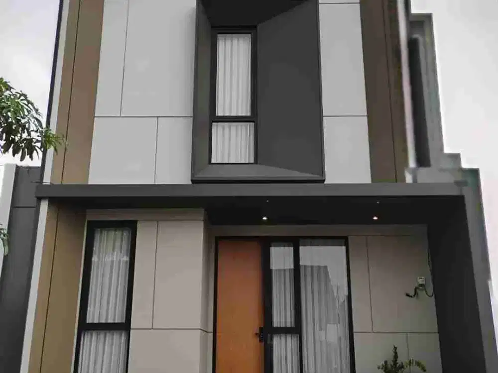 Rumah 2 lantai modern konsep green living di Sidoarjo