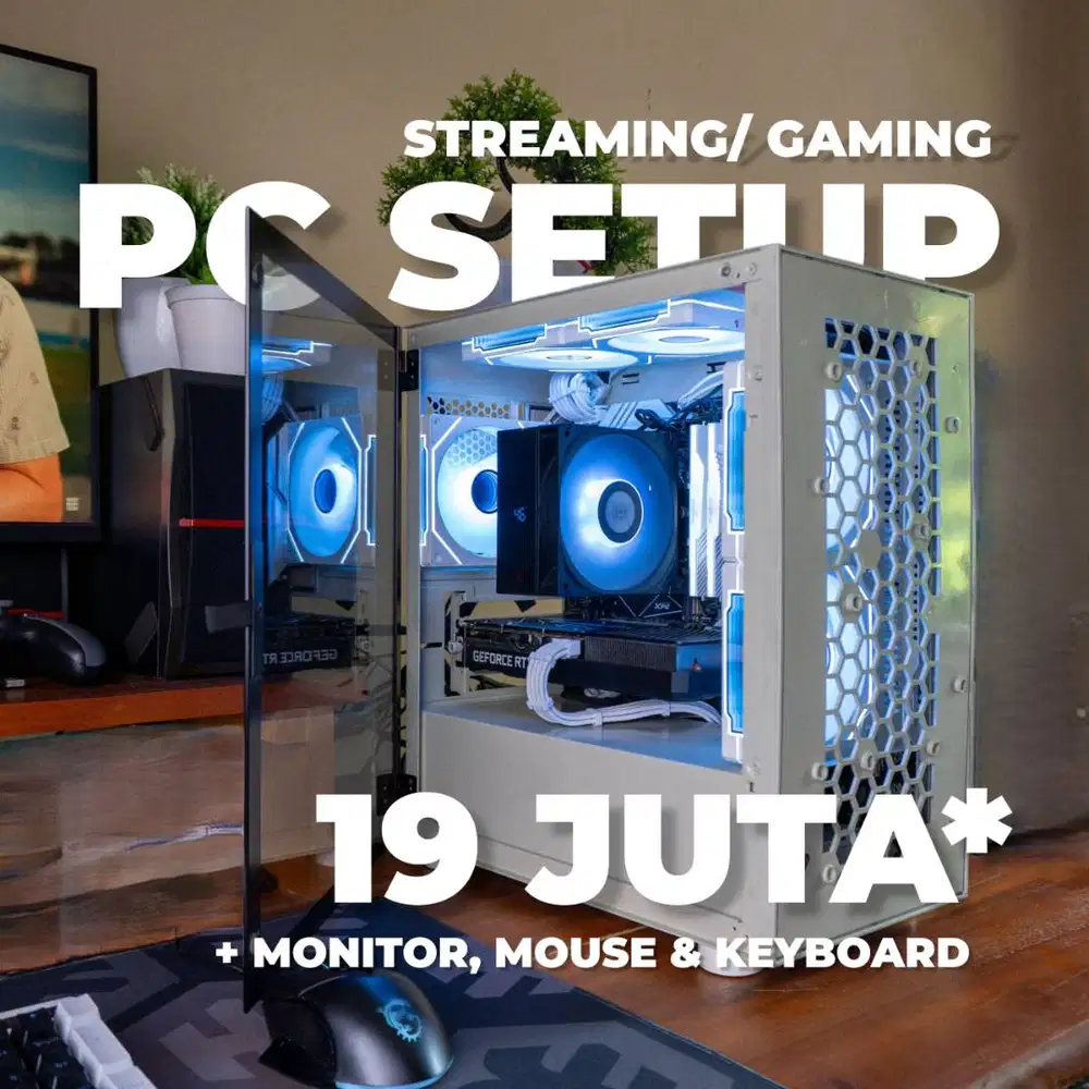 PC Ryzen 7 8700F, RTX 3060 Ti, DDR5 32GB + Monitor Keyboard Mouse