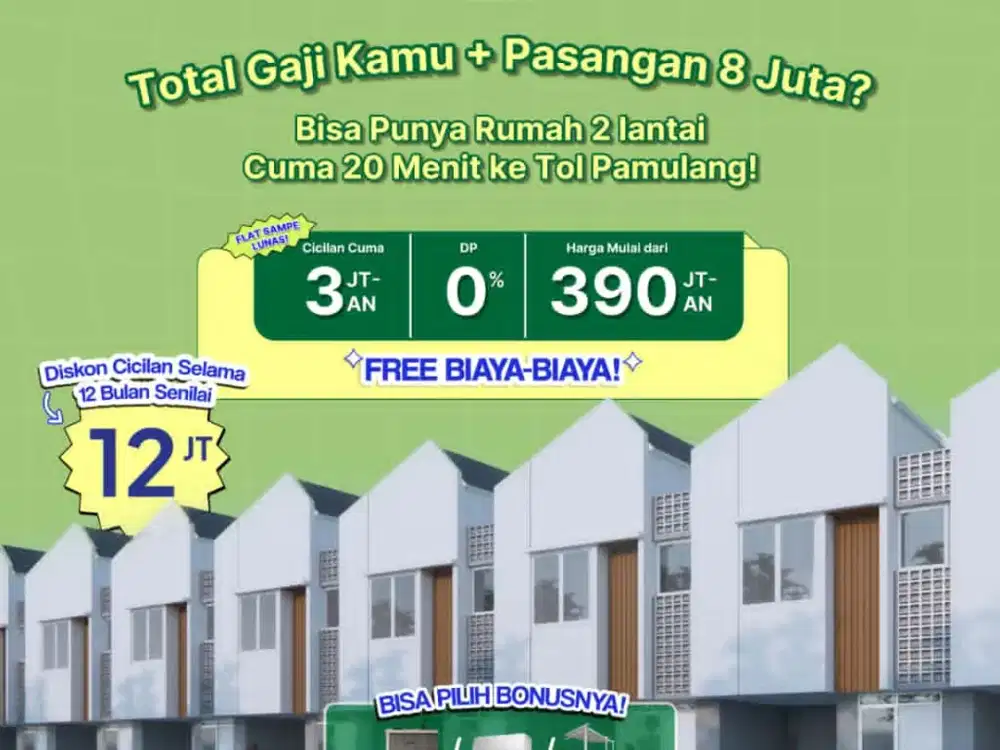 Rumah 2 Lantai, desain modern & tetap ramah di kantong