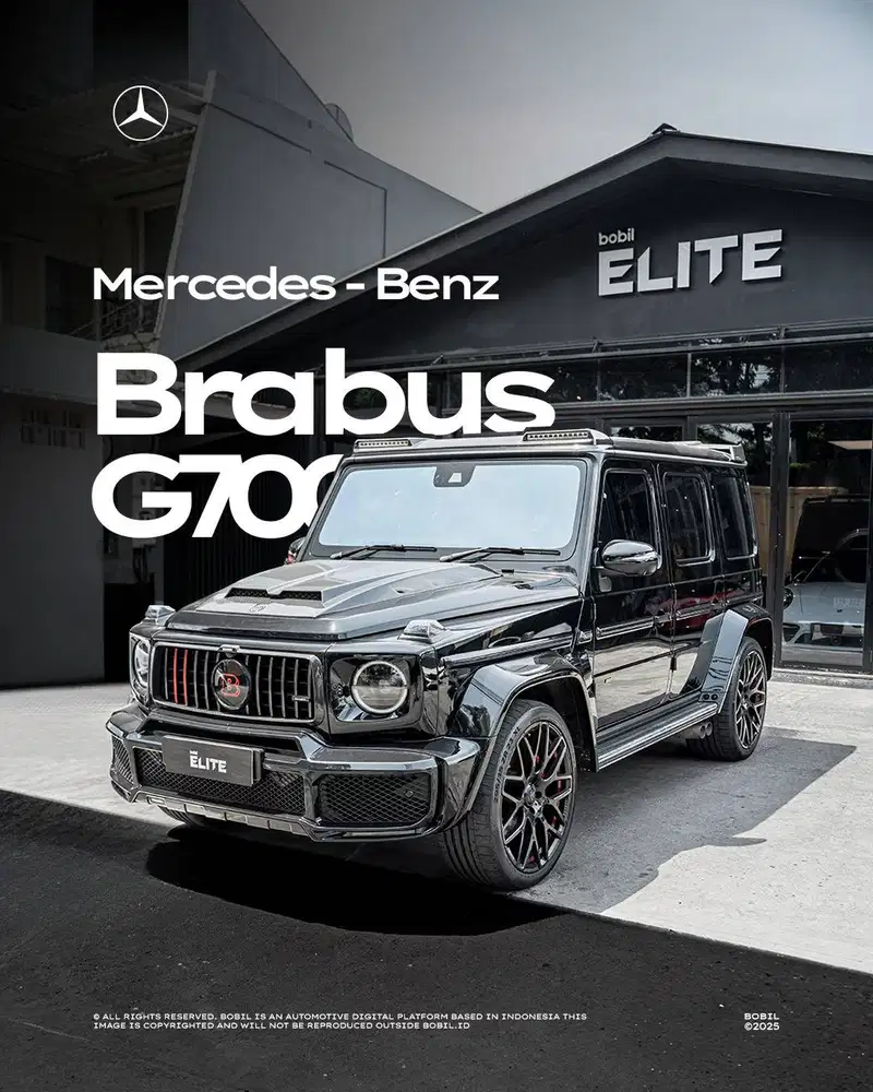 2022 Mercedes-Benz Brabus G700 Obsidian Black Metallic