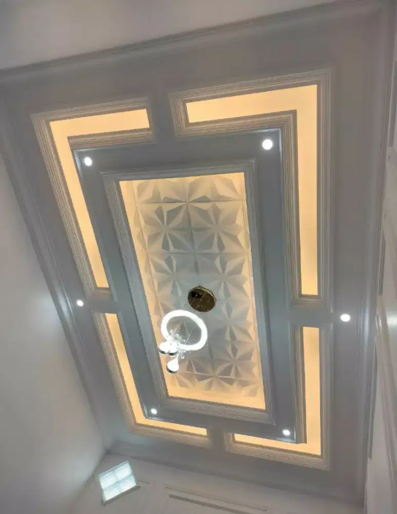 Plafon partisi kanopi Alumunium lis gypsum