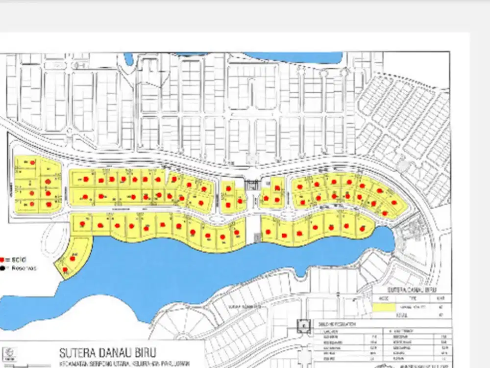 3 Kavling Lagi  Dari 67 Unit Di Daerah Danau Biru Alam Sutra