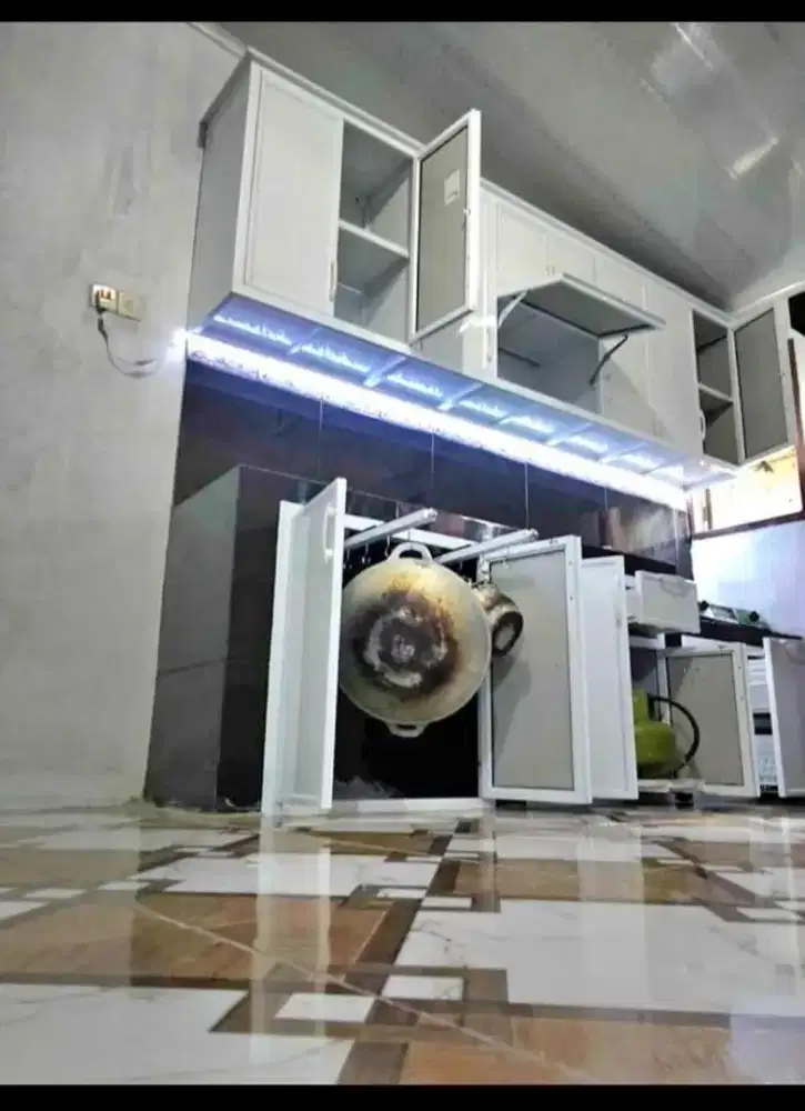 Kitchen set alumunium cantik anti rayap harga termurah