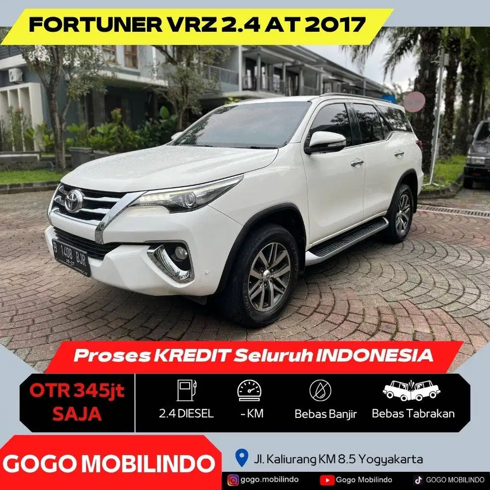[Dp45jt] Fortuner VRZ Matic 2017 Diesel Orisinil Bisa Kredit