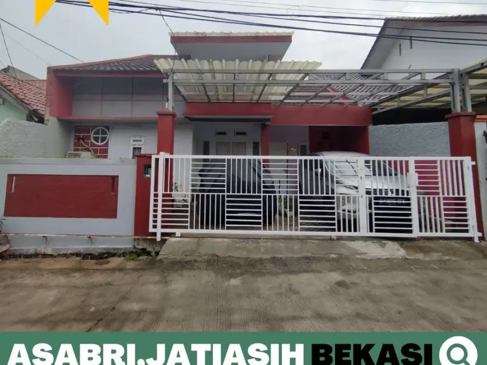 Rumah dijual Murah 1,5 Lantai, Dalam Perumahan Asabri, Jatiasih dekat Ohana waterpark