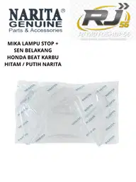 MIKA LAMPU STOP + SEN BELAKANG HONDA BEAT KARBU HITAM / PUTIH NARITA
