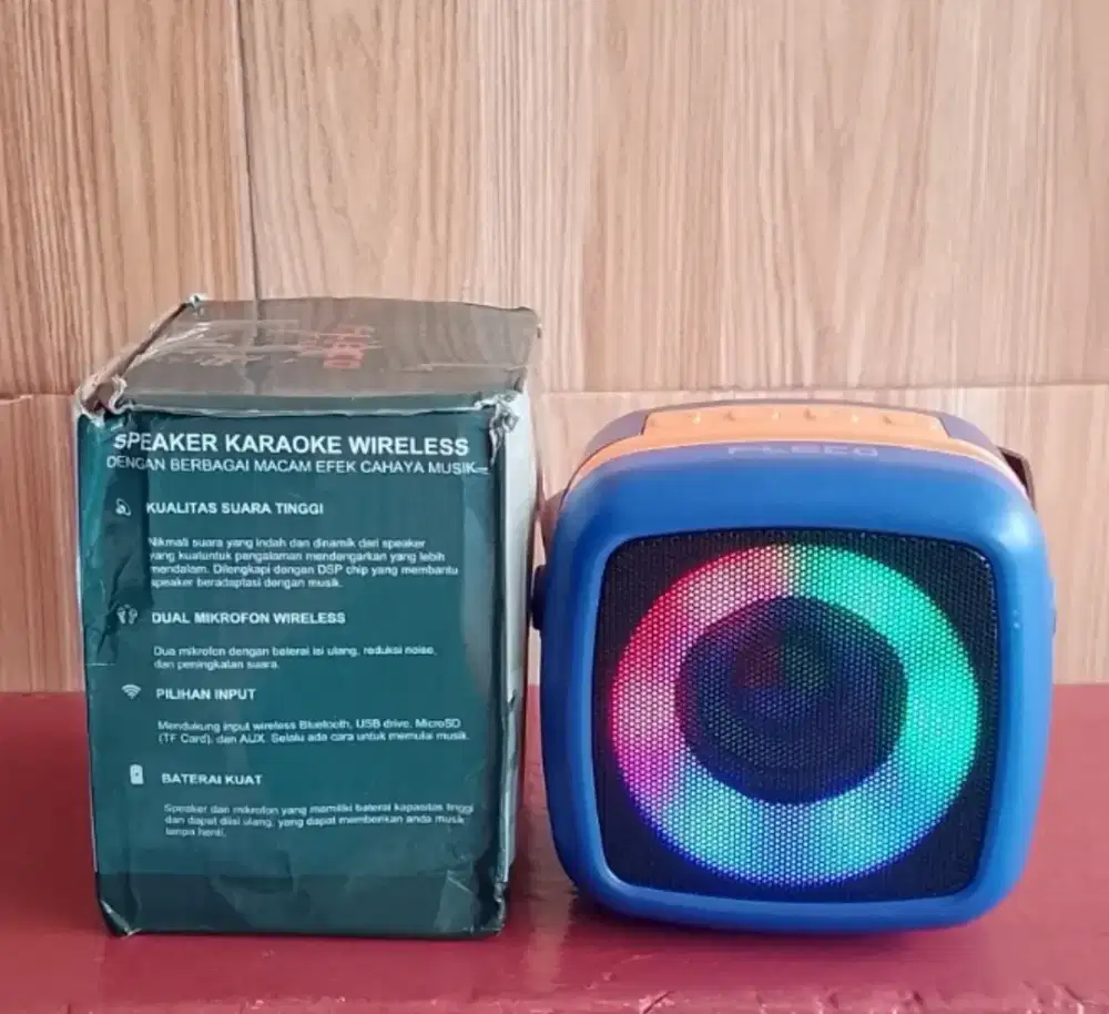 Speaker bluetooth extra bass radiator Rgb tanpa mic