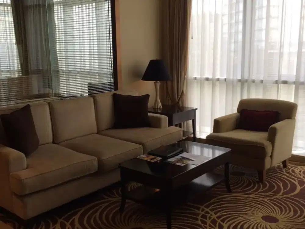 FOR RENT Apartment Oakwood Premier Cozmo Mega Kuningan 2BR 101sqm - Close to LRT MRT Busway One Satrio Lotte Shopping Avanue Ready to Move