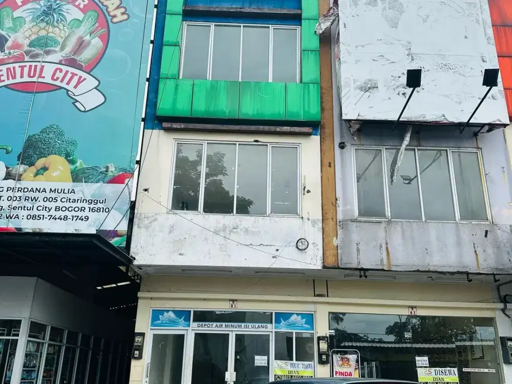 DIJUAL RUKO 3,5 LANTAI LOKASI TERDEPAN PASAR BERSIH SENTUL CITY SSC101 SSC102