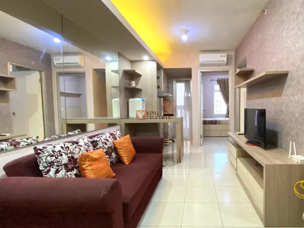 Dekat Mall! 2BR 43m² Full Furnished Rapih, View Pool Favorit Green Bay Pluit Greenbay