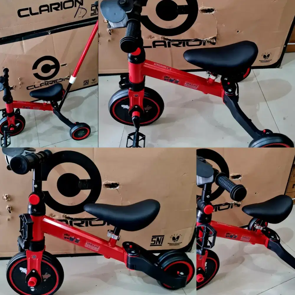 SEPEDA ANAK BALANCE BIKE / PUSH BIKE 4 IN 1 MERK EXOTIC BY PACIFIC