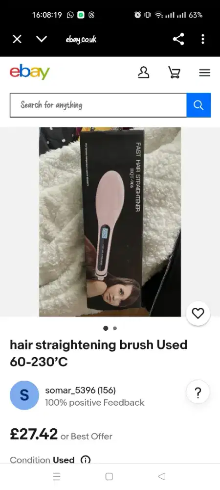 Fast hair straightener, pelurus rambut cepat