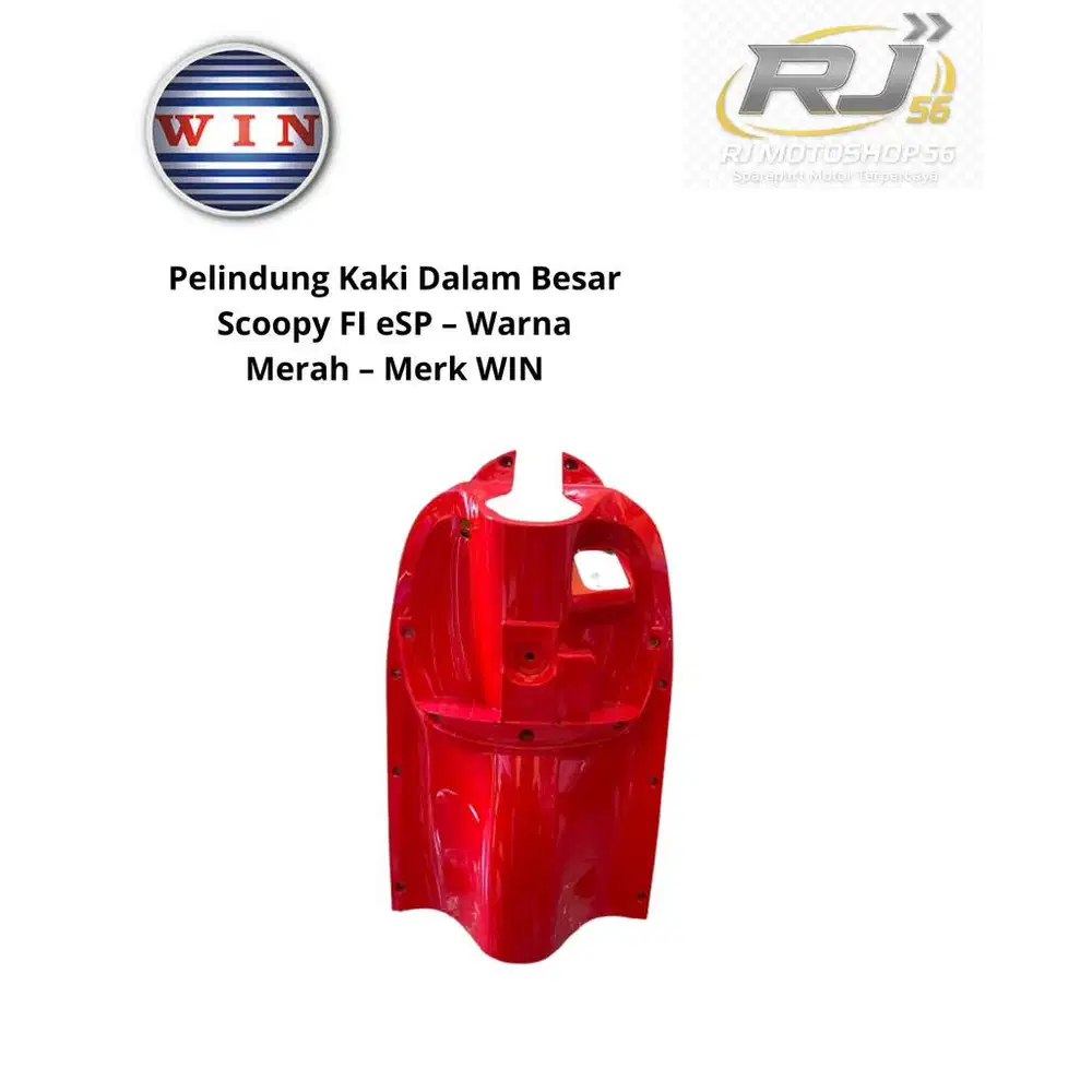 Pelindung Kaki Dalam Besar Scoopy FI eSP – Warna Merah – Merk WIN