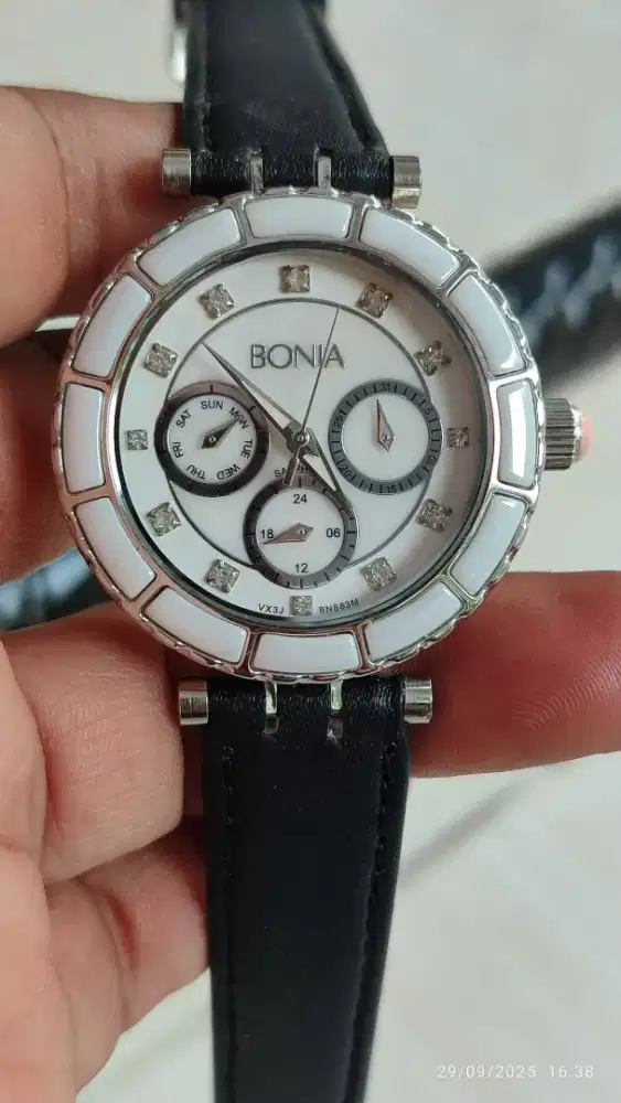 Jam tangan Bonia Ceramic sapphire crystal Original