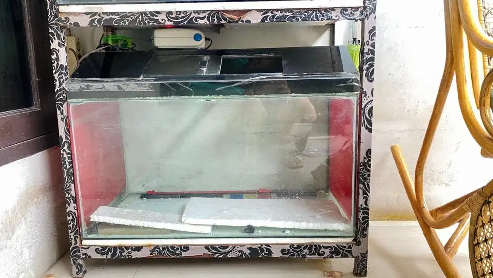 Dijual Aquarium Ikan Hias Full Set Siap Pakai – Harga Murah Bisa Nego!