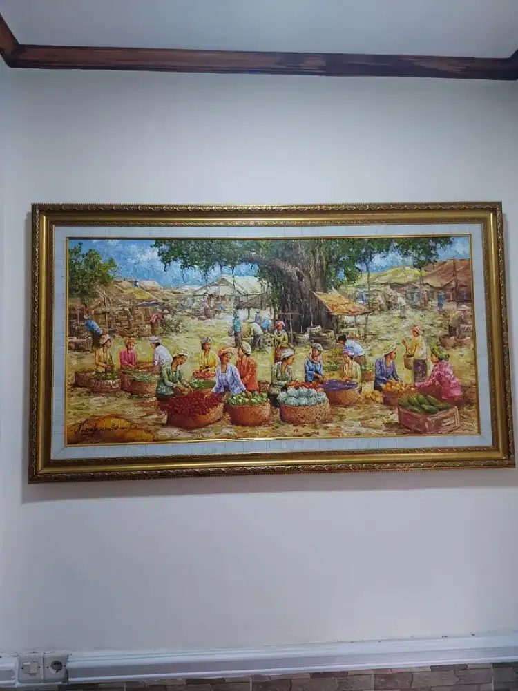 Lukisan pasar tradisionil