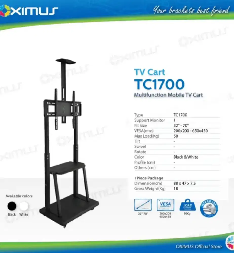 Bracket tv standing 32-65 inch/braket tv standing 32-60 inch UP TO 65
