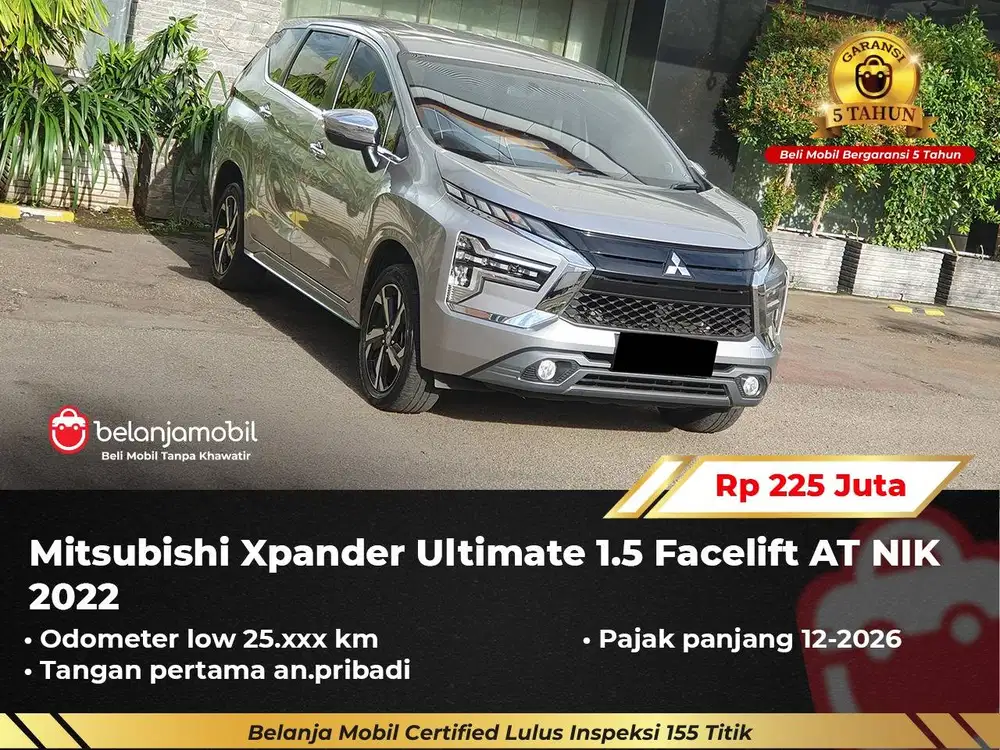 [ GARANSI 5TH ] Mitsubishi Xpander Ultimate 1.5 Facelift AT 2022/2023