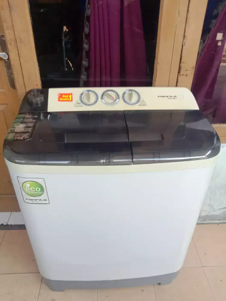 Mesin cuci 9kg panfila bagus,bersih normal lancar jaya