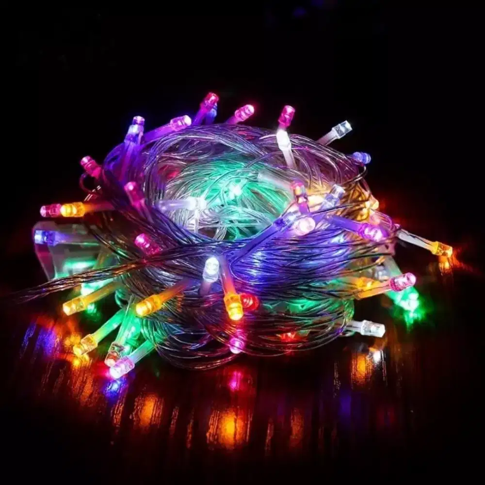 Lampu led 7M twinkle RGB natal/tumbler
