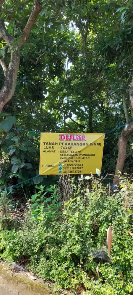 Dijual Tanah SHM Lokasi Strategis