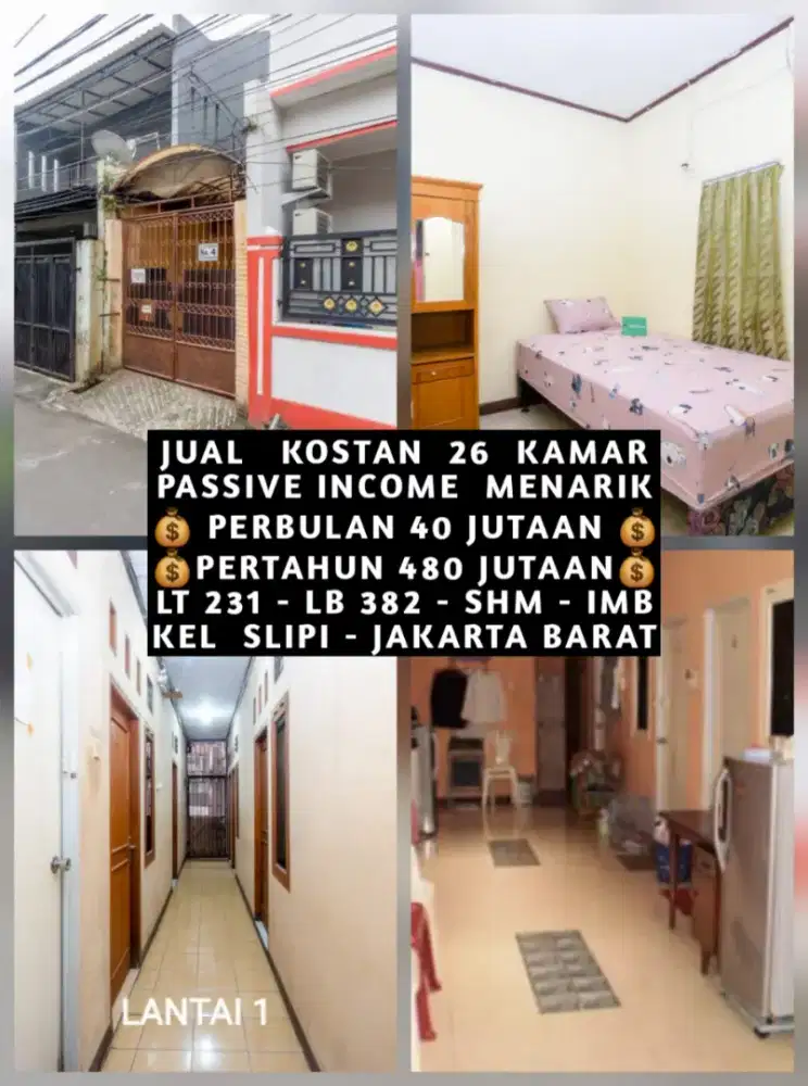 JUAL KOS KOST KOSAN KOSTAN SLIPI PALMERAH JAKARTA BARAT