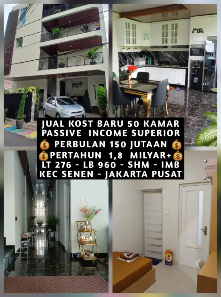 JUAL KOS KOST KOSAN KOSTAN DKT OFFICE KEBON SIRIH SENEN JAKARTA PUSAT