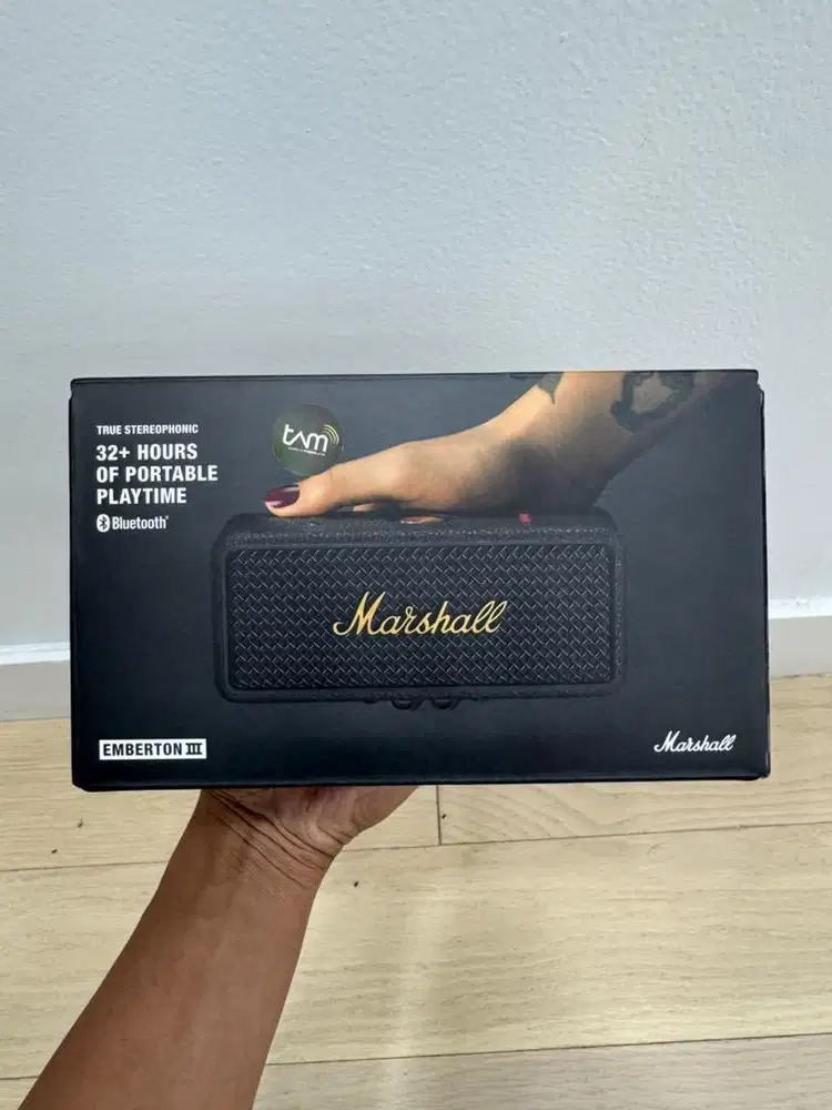 For sale Marshall EMBERTON III BLACK & BRASS