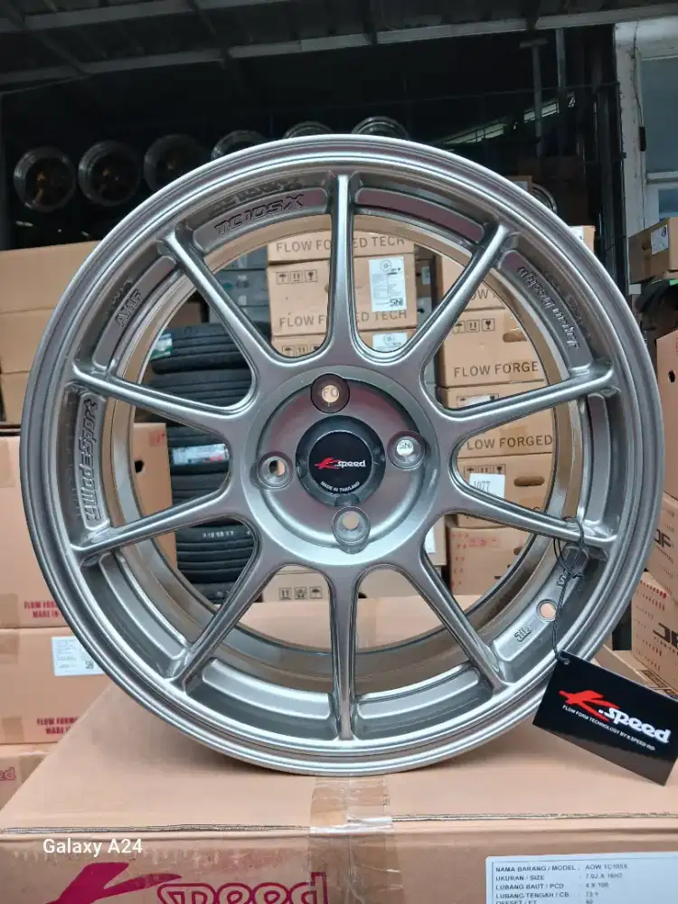 Wedssport tc105x by K Speed Ring 16x7 4x100 ET40 ori made in Thailand