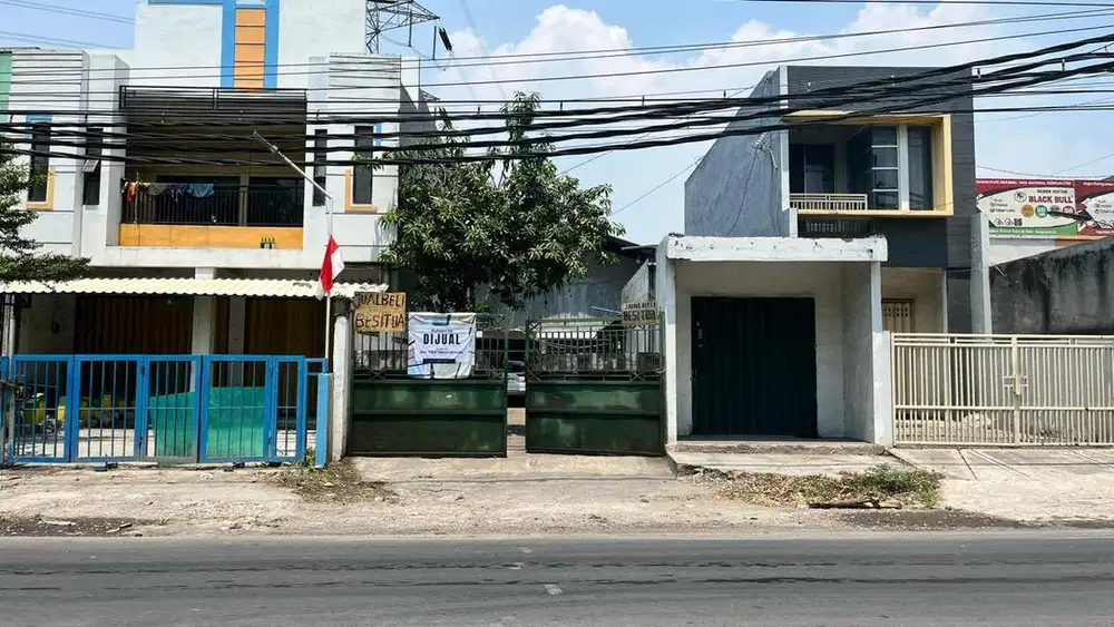 Dijual Tanah dan bangunan Di jl raya cocok untuk usaha dan kantor
