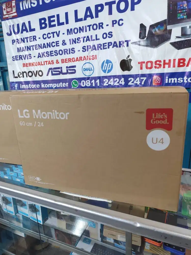 Monitor LED LG 24-inch IPS Full HD 120Hz Baru Bergaransi Resmi