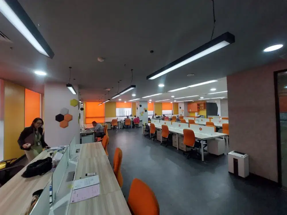 Sewa Kantor Sdh Ada Partisi 644 m2 di Menara Thamrin, Hrg Nego