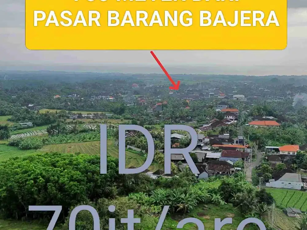 DIJUAL TANAH KEBUN MURAH HARGA NEGO DI PINGGIR KOTA BAJERA TABANAN BALI