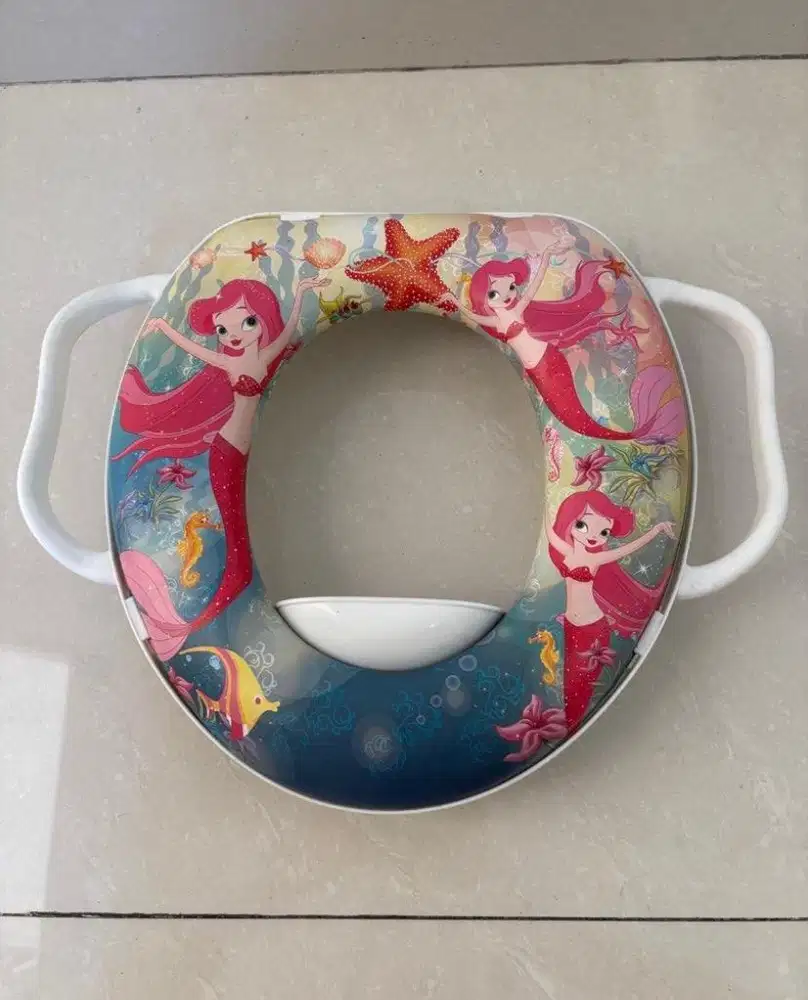 Dudukan toilet anak cewek potty training gambar mermaid
