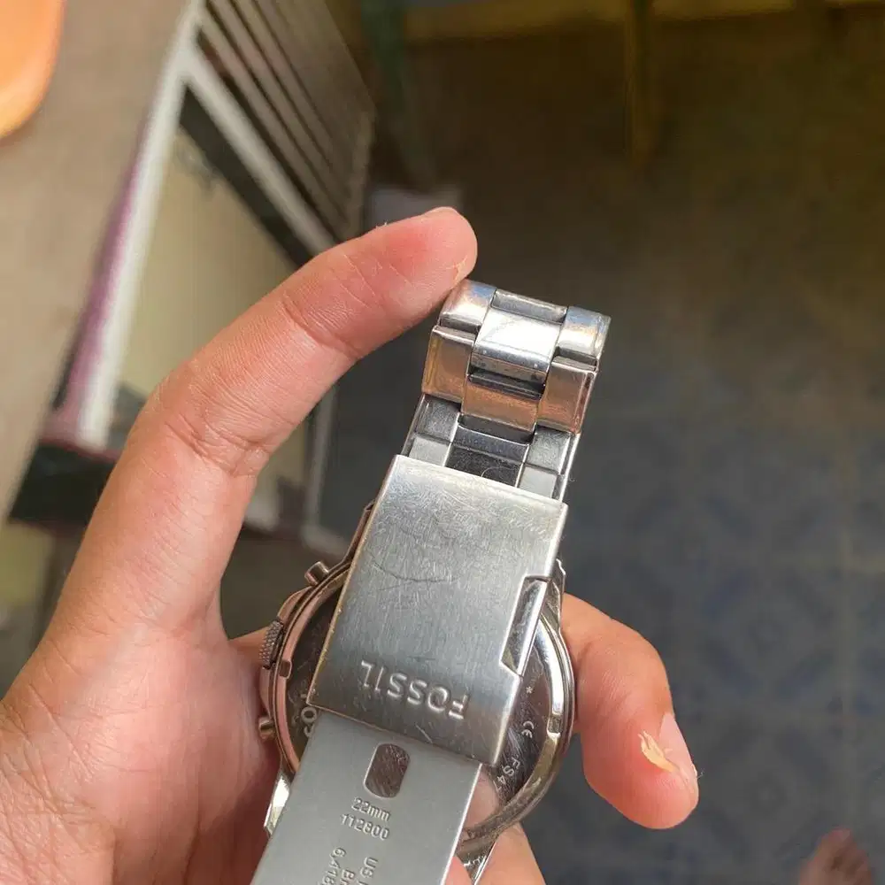 Fossil chronograph kondisi mulus